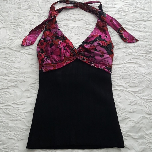 Women's Cache halter sweater top - Picture 1 of 7